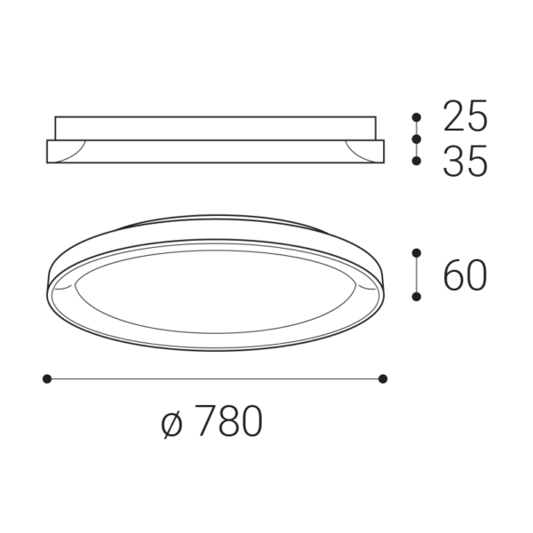 bella slim 78, g triac dim 60w 2cct 3000k/4000k - Image 2