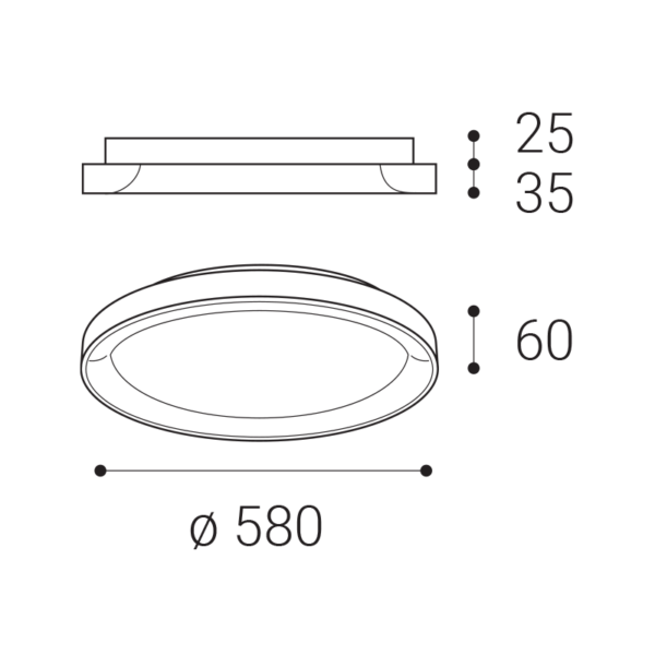 bella slim 58, g triac dim 48w 2cct 3000k/4000k - Image 2