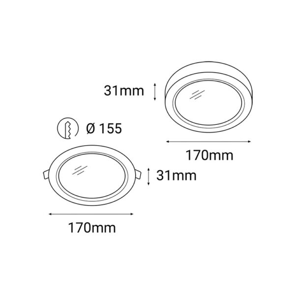 easy-r on, m 12w 3000k - Image 2
