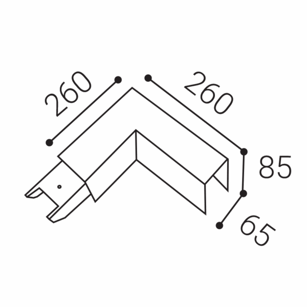 lino ii light corner, b 6-12w 3000k/3500k/4000k - Image 2