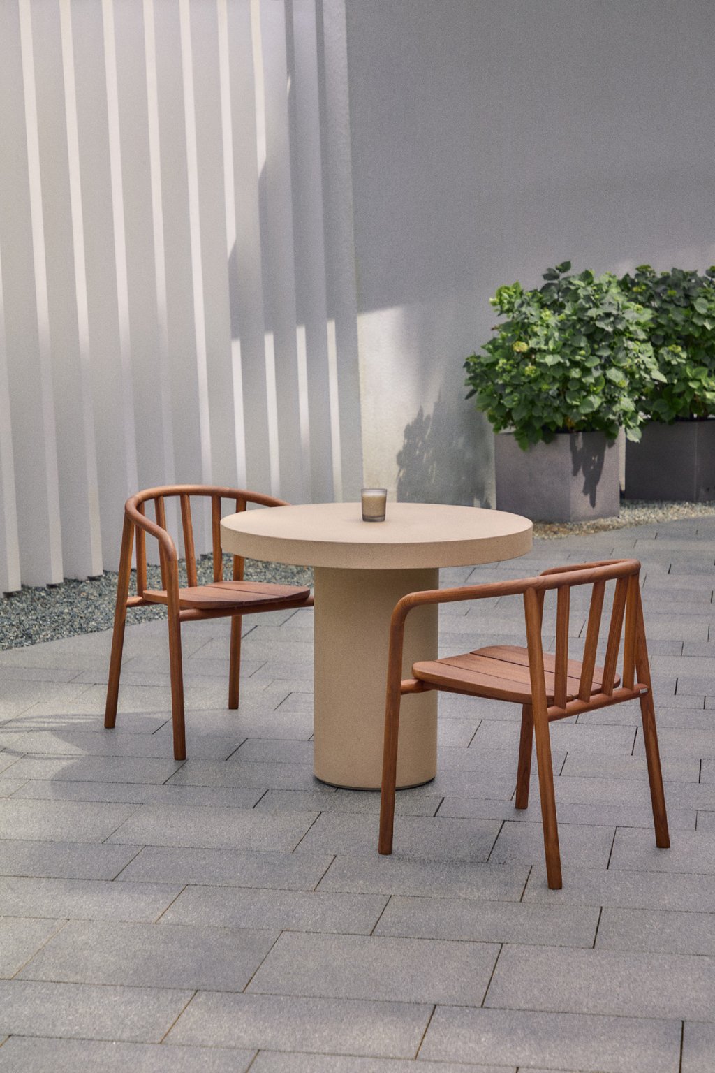 Aiguablava 90 Beige Záhradný Jedálenský Stôl 5 Aiguablava 90 Beige Záhradný Jedálenský Stôl – Obrázok 5