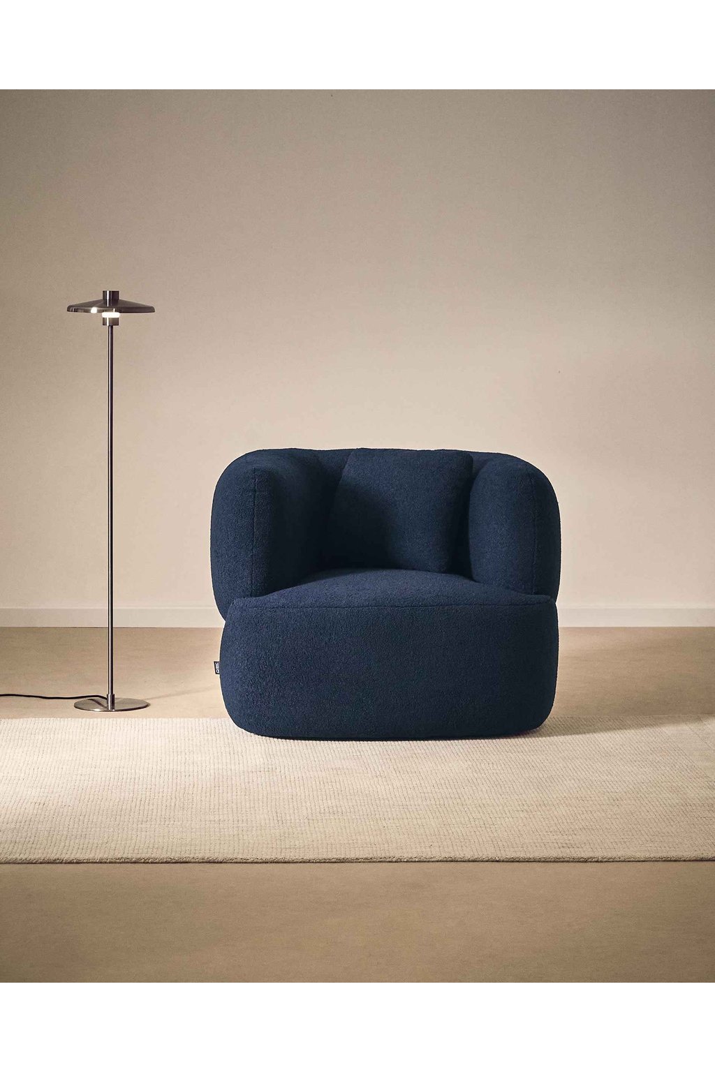 Martina Bouclé Navy Kreslo 2 Martina Bouclé Navy Kreslo – Obrázok 2