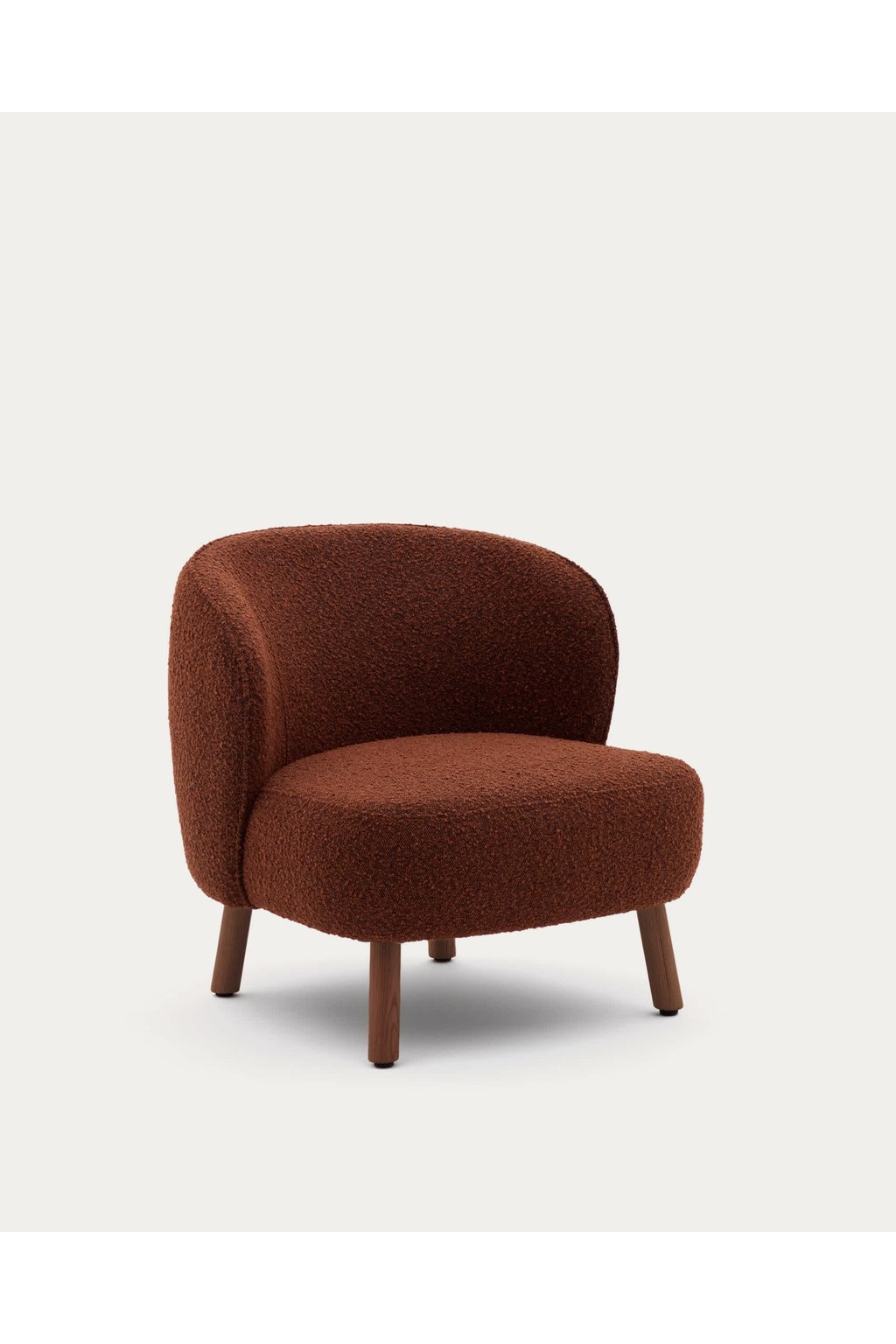 Ulit Boucle Walnut Kreslo 1 Ulit Boucle Walnut Kreslo